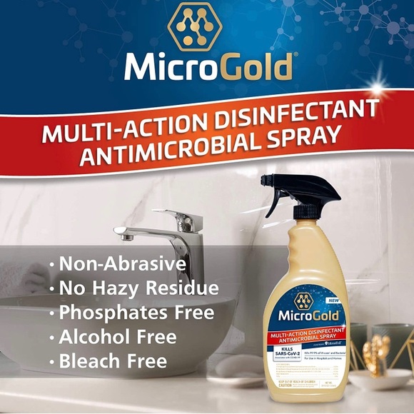 MICROGOLD 2 COUNT Multi-Action Disinfectant & Antimicrobial 48oz total weight - Picture 2 of 8
